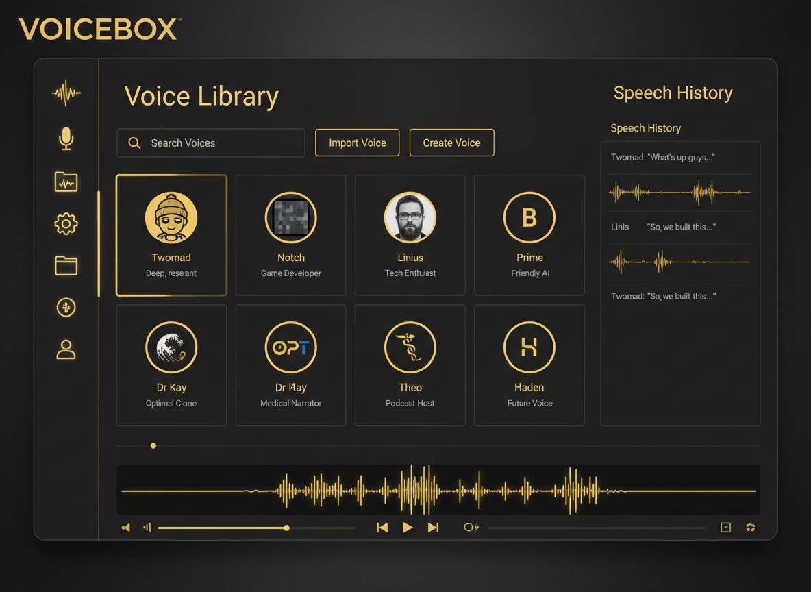 Voicebox App Interface