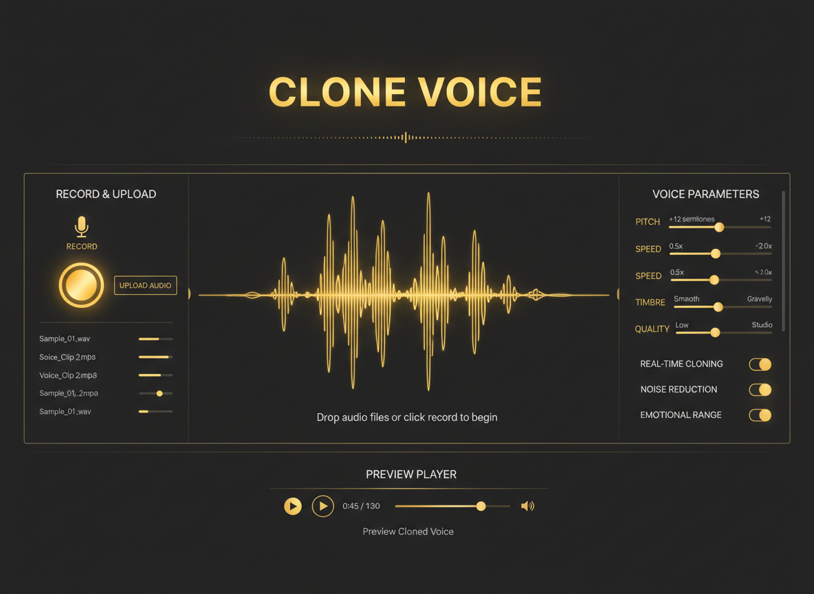 Voice Cloning Interface